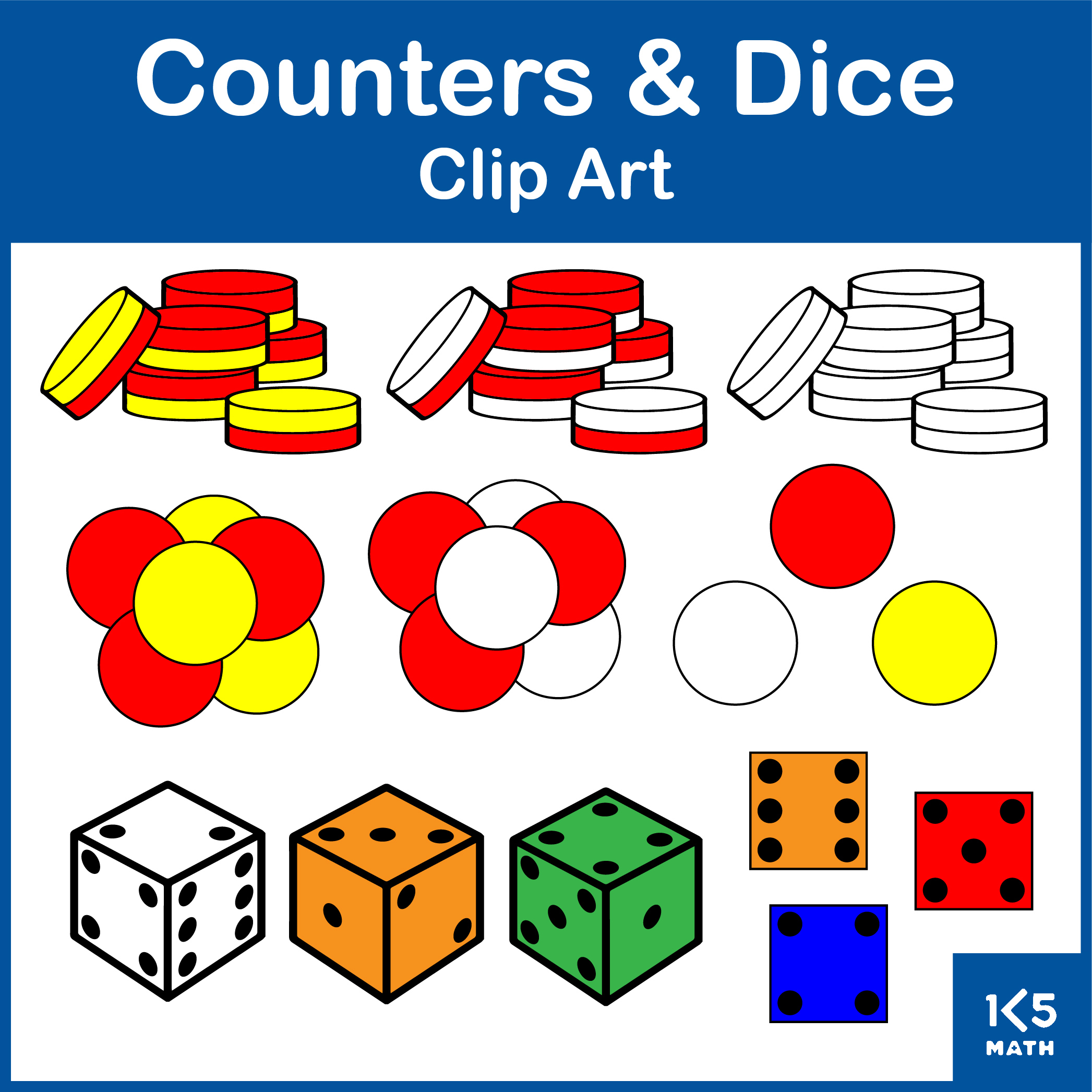 dice clip art 1