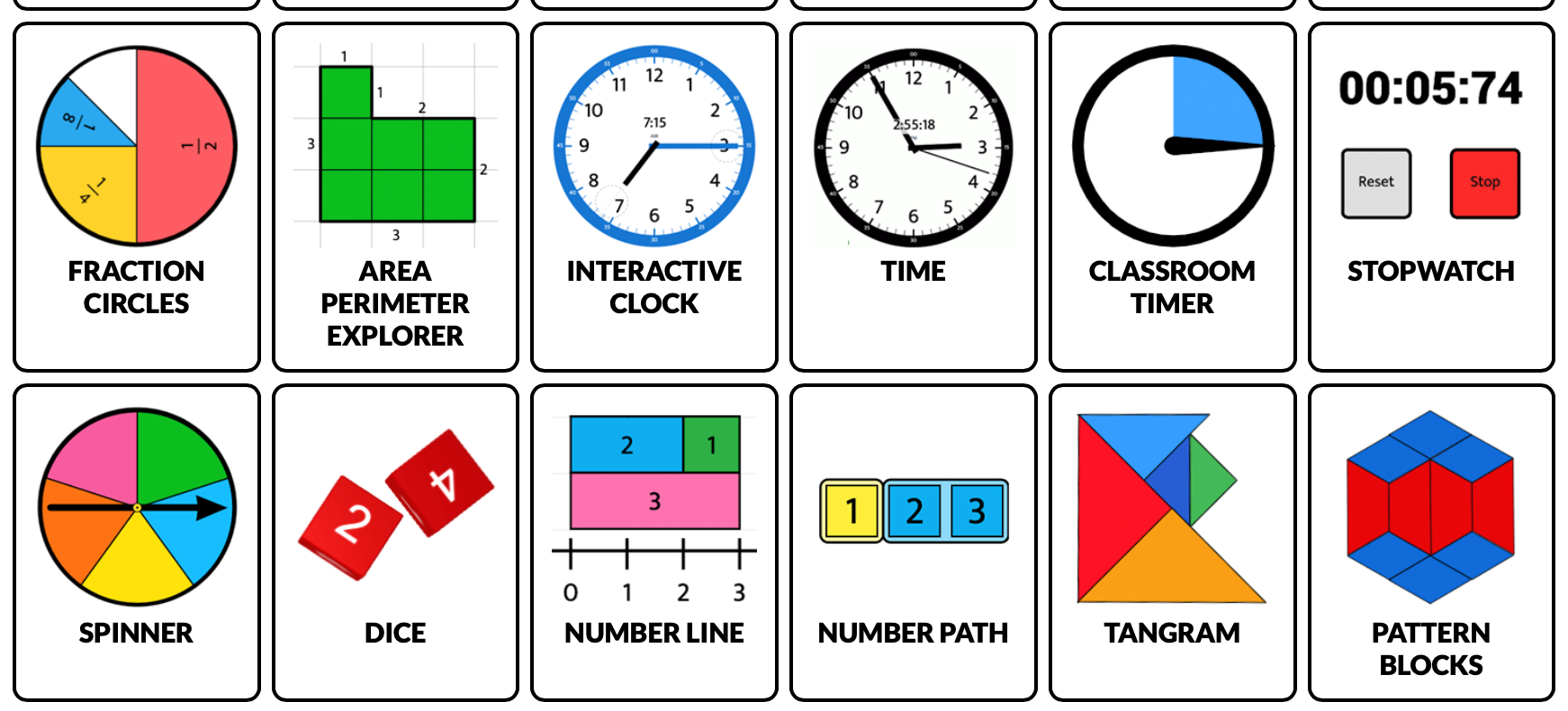 Virtual Manipulatives