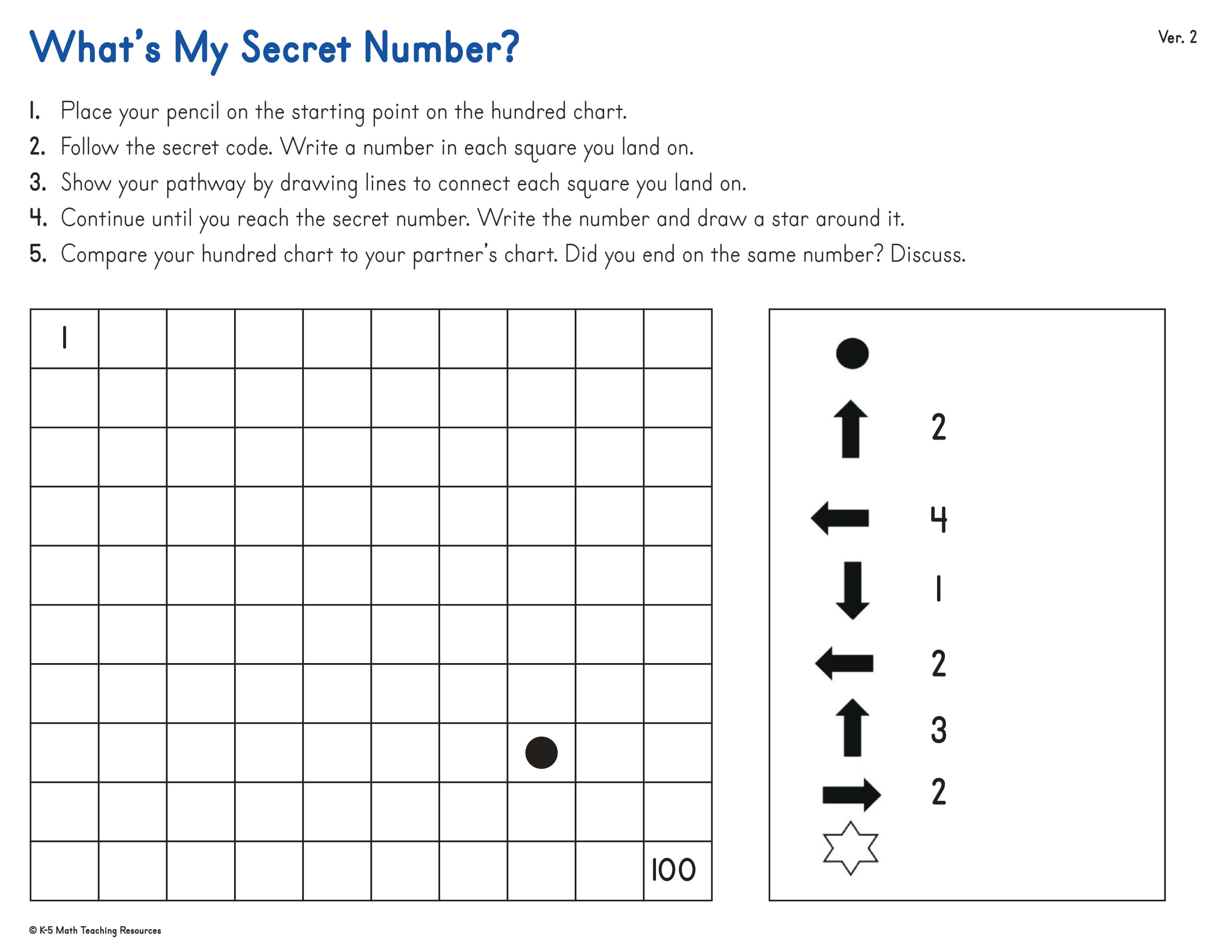 What's My Secret Number? ver. 1-3